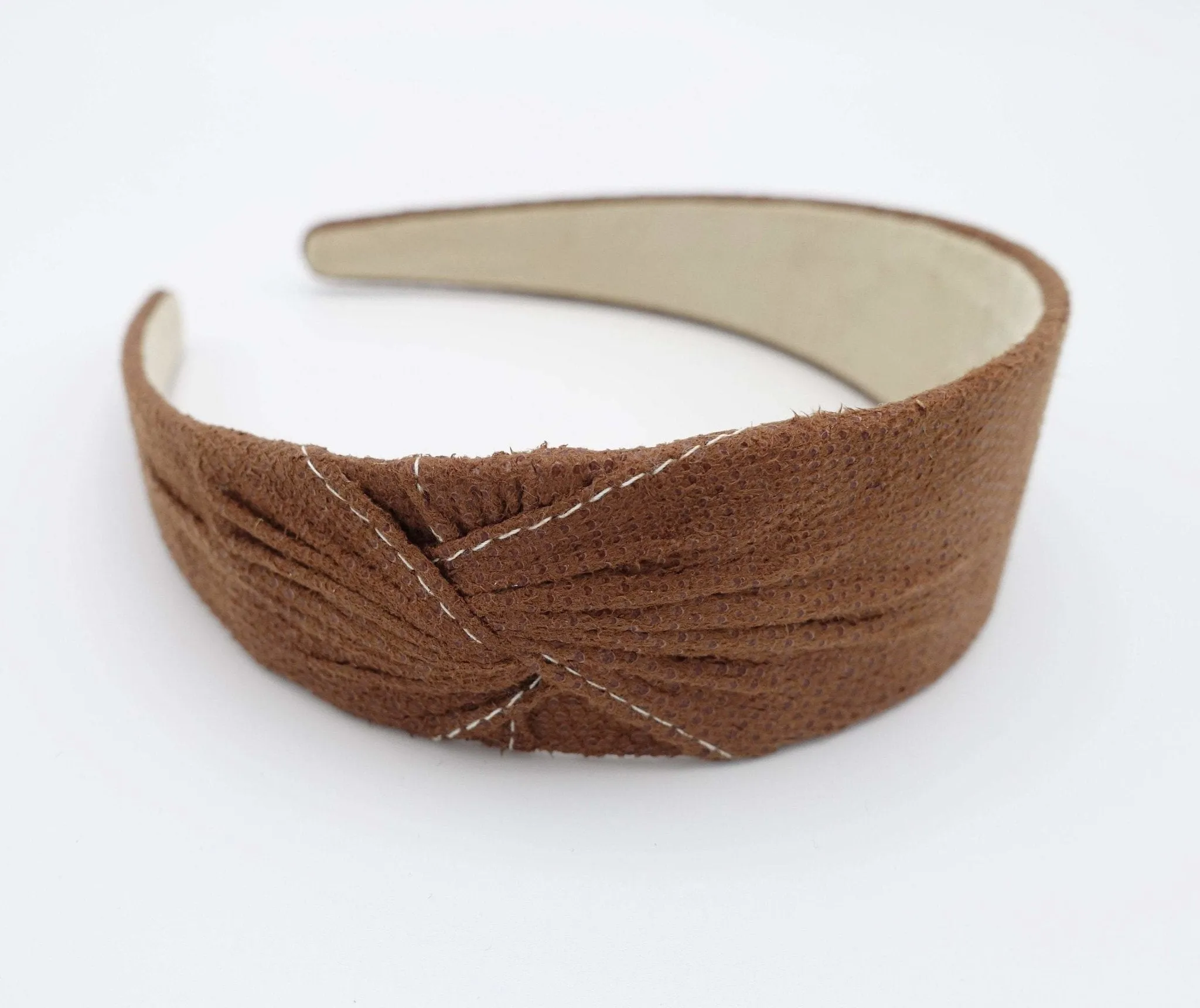 side twist suede fabric headband solid basic casual hairband women hair accessories