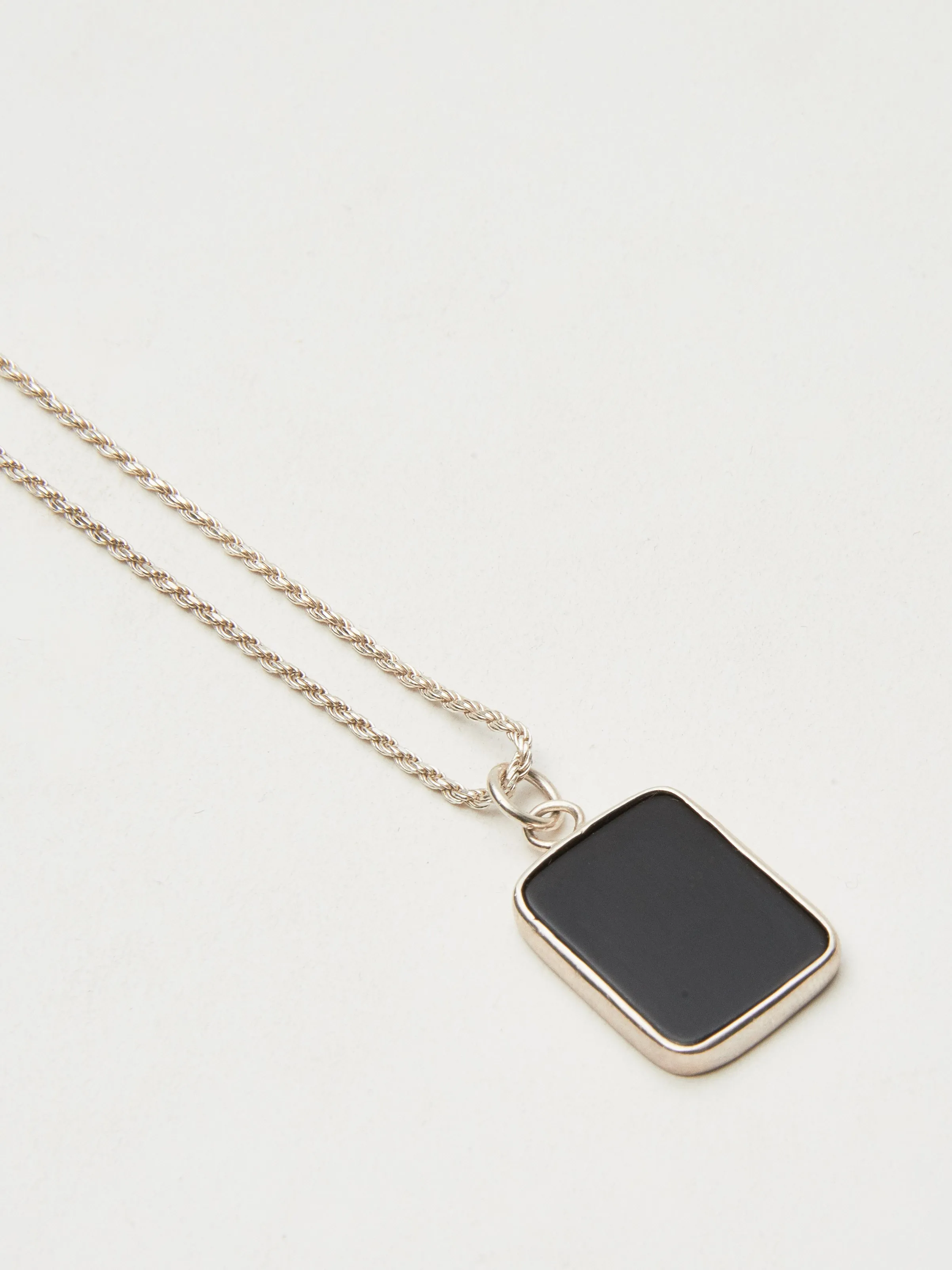 Silver Rectangle Pendant