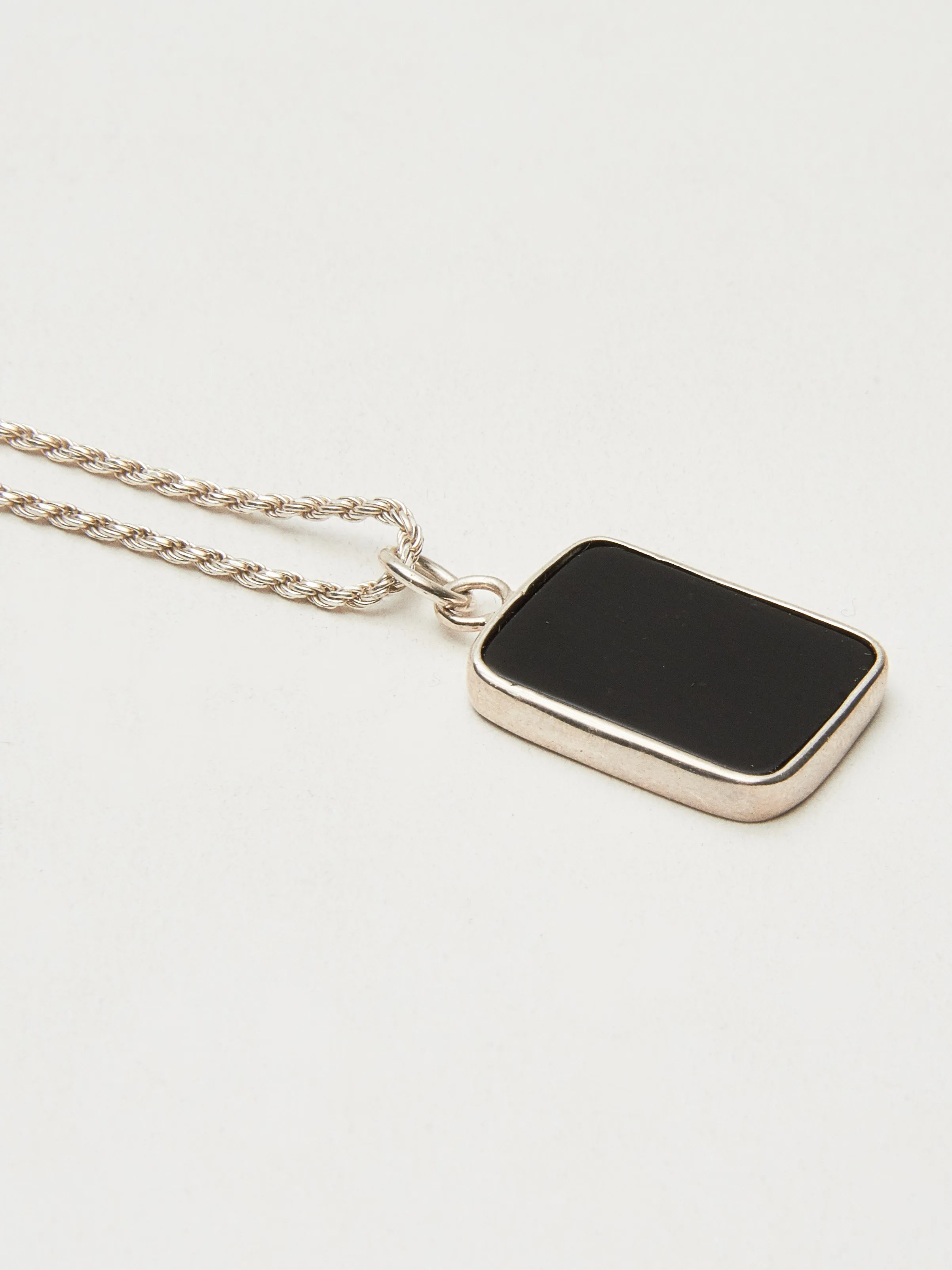 Silver Rectangle Pendant