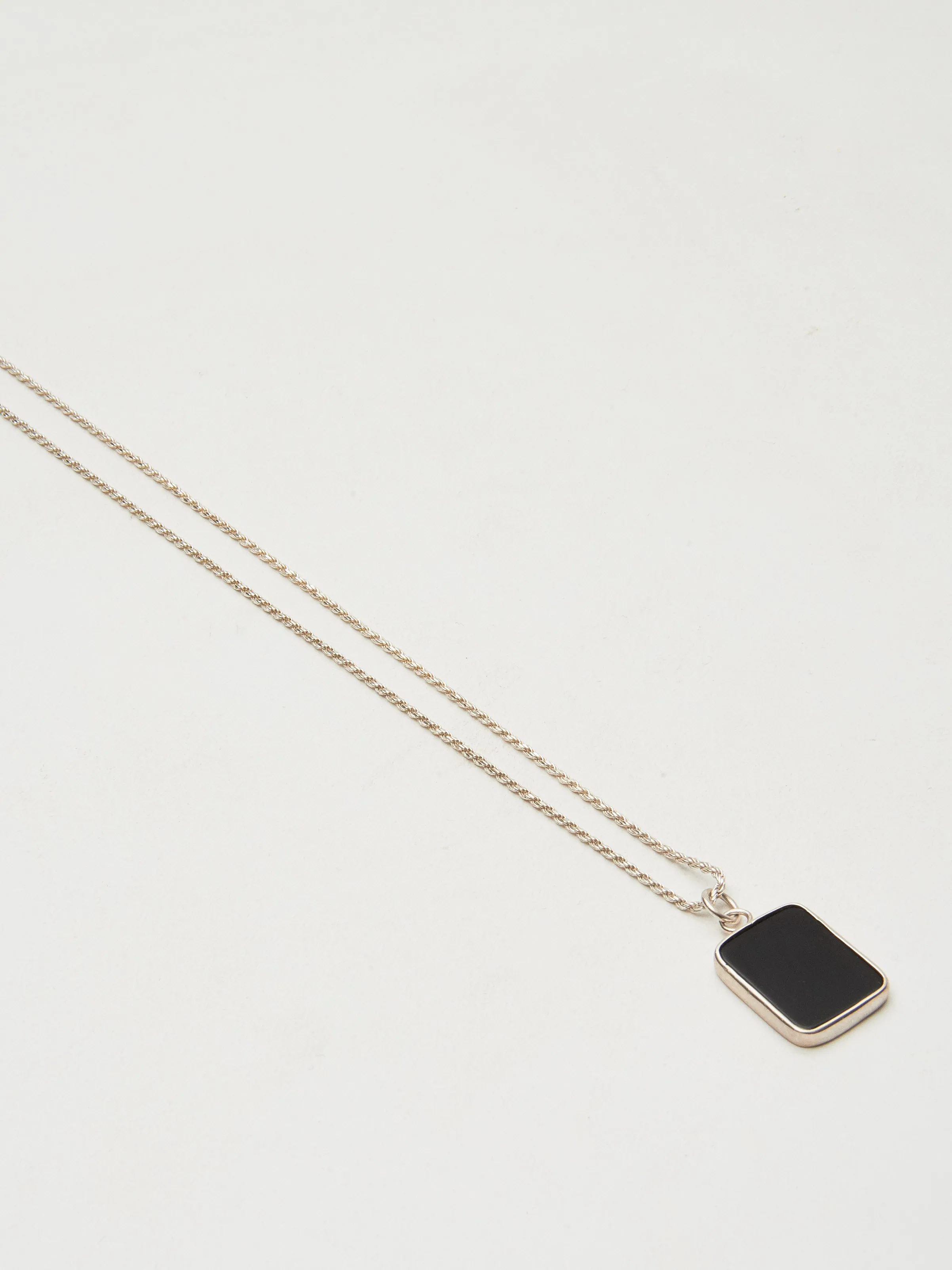 Silver Rectangle Pendant