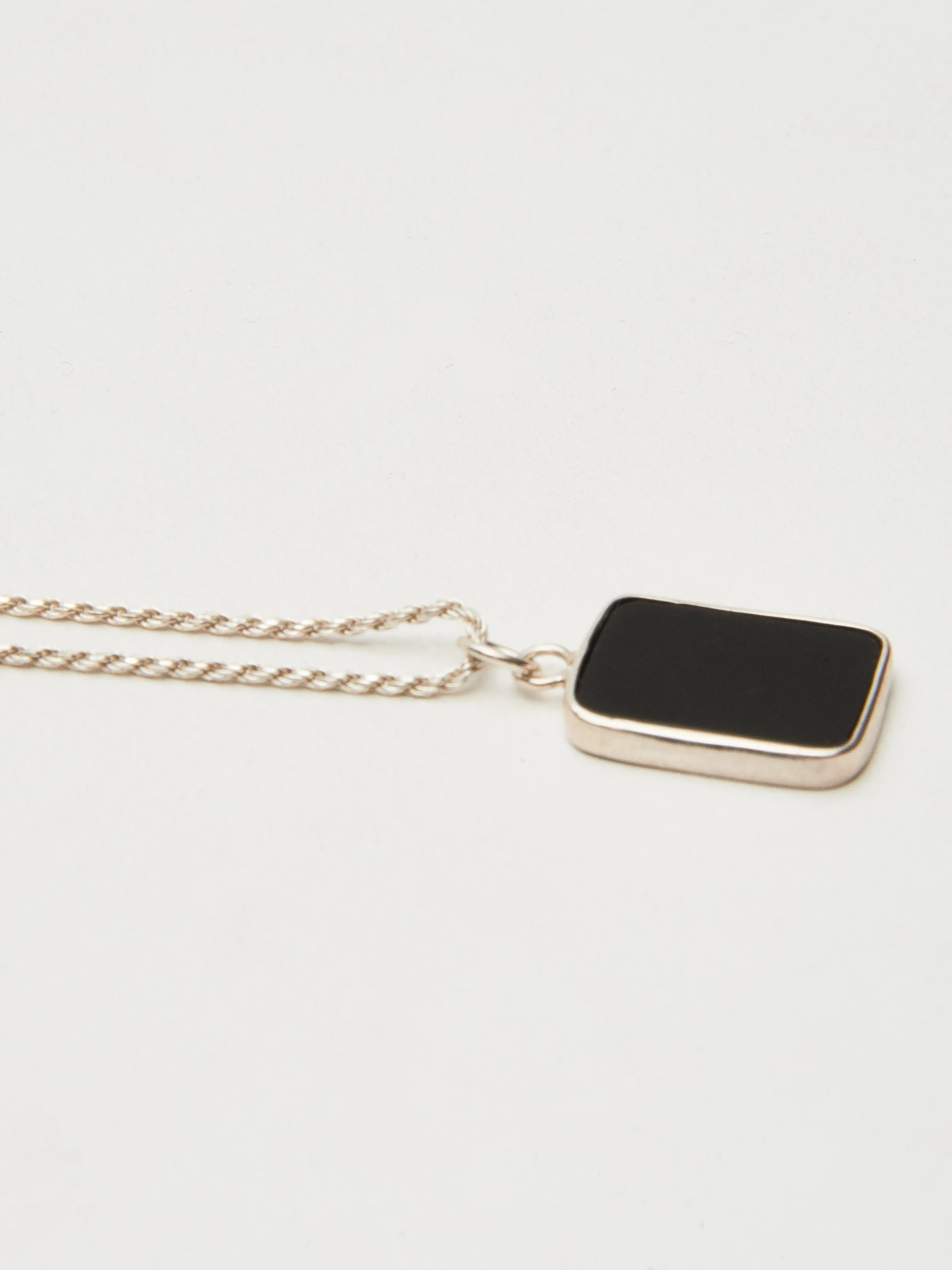 Silver Rectangle Pendant