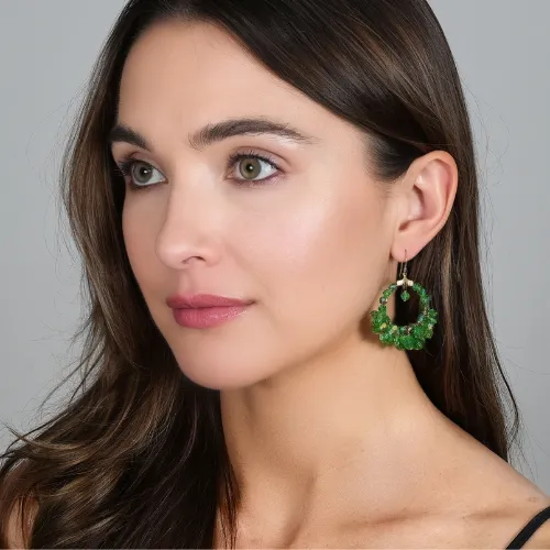 Small Cluster Drop Earrings