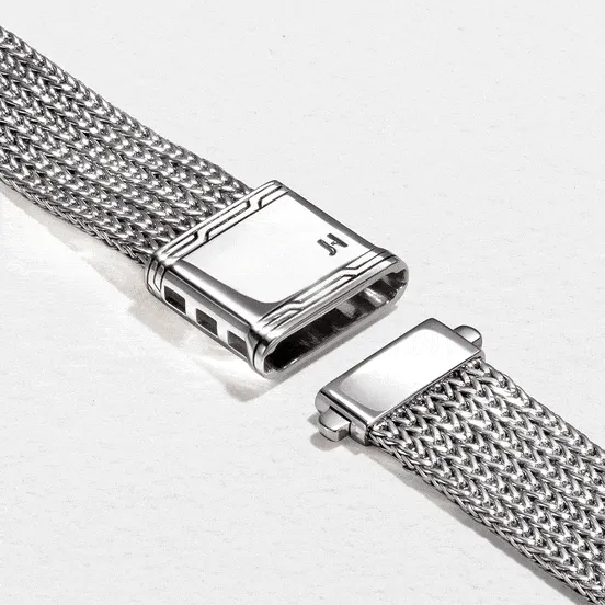 Smart Watch Strap, Sterling Silver, 12MM - WB98651