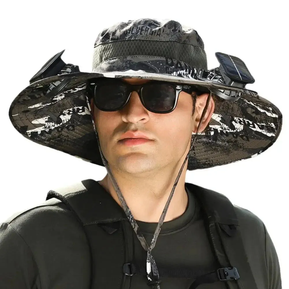 Solar Fan Outdoor Hat for Gardening & Adventures