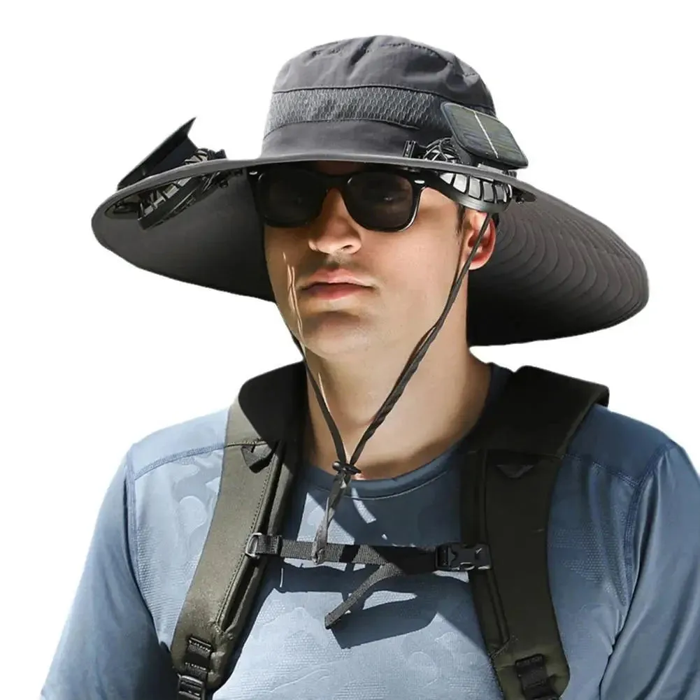 Solar Fan Outdoor Hat for Gardening & Adventures