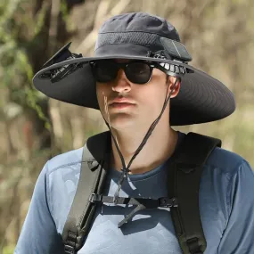 Solar Fan Outdoor Hat for Gardening & Adventures