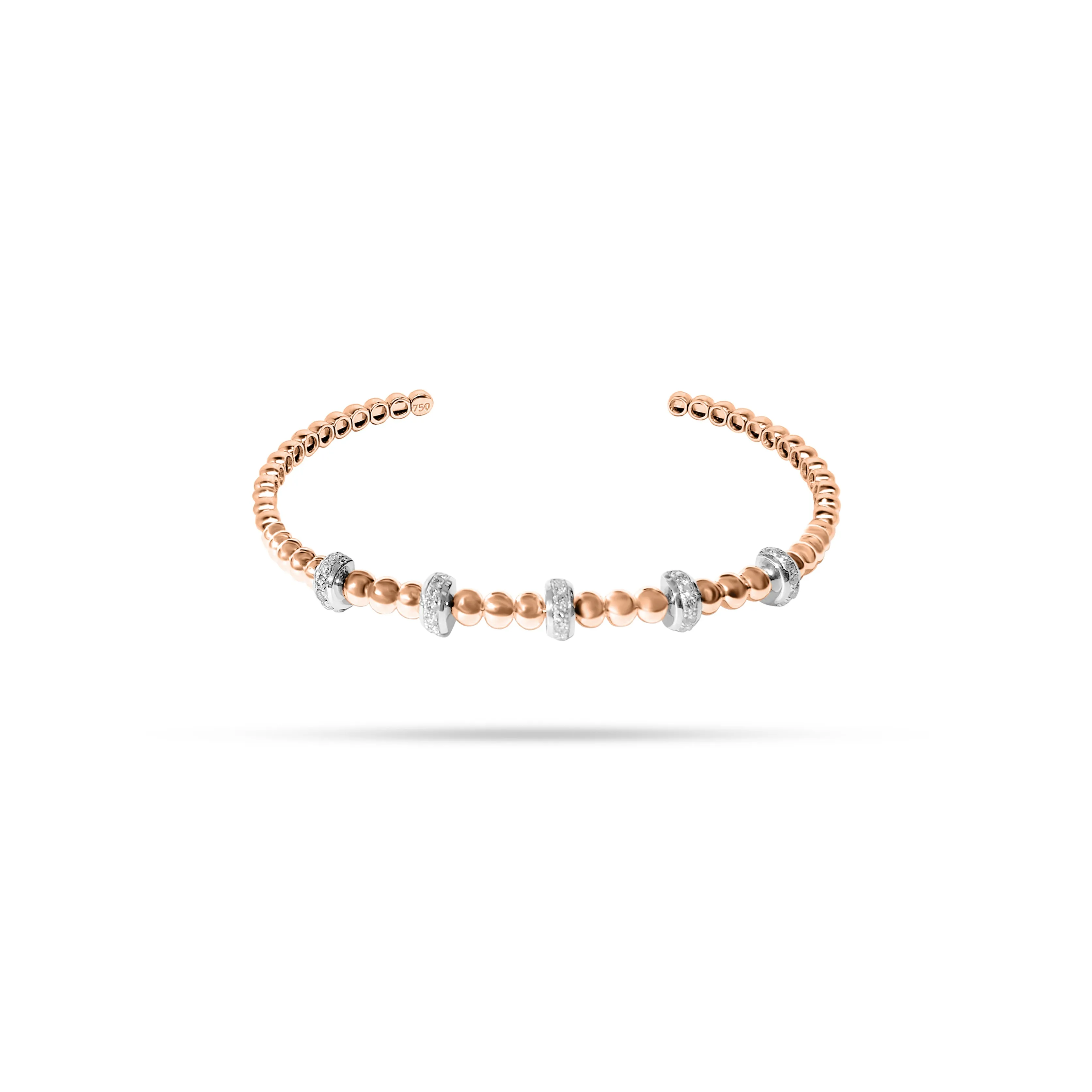 Spring Round Diamond Bangle