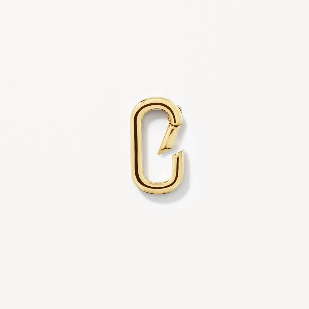 Square Boyfriend Paperclip Chain Necklace in Gold