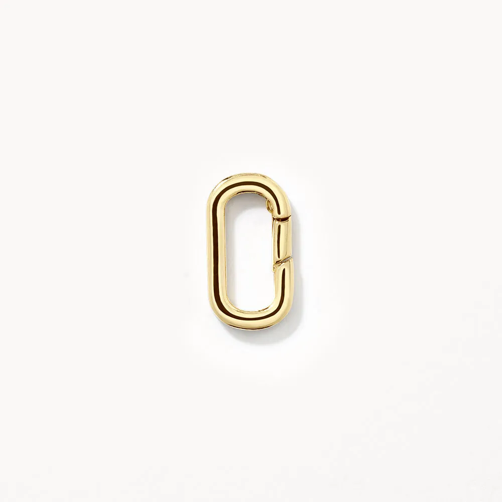 Square Boyfriend Paperclip Chain Necklace in Gold