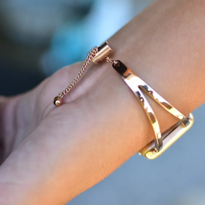 Stainless Steel Apple Watch Band Bracelet - Rose Gold