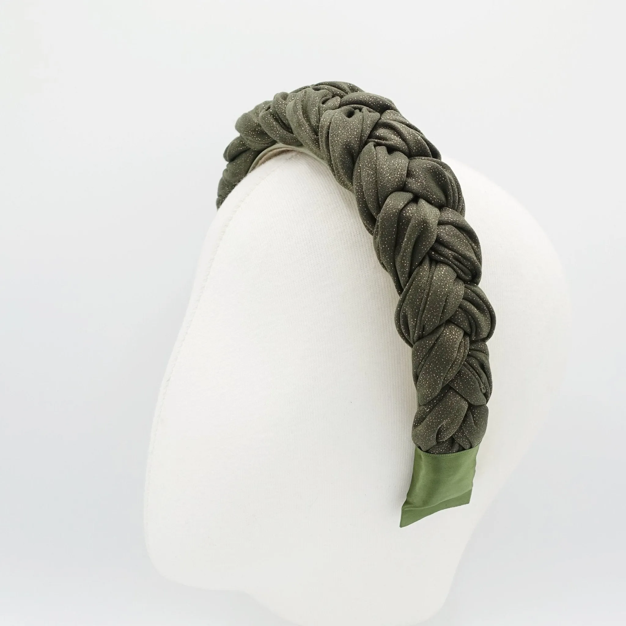 stardust braided headband metallic gold plaited headband