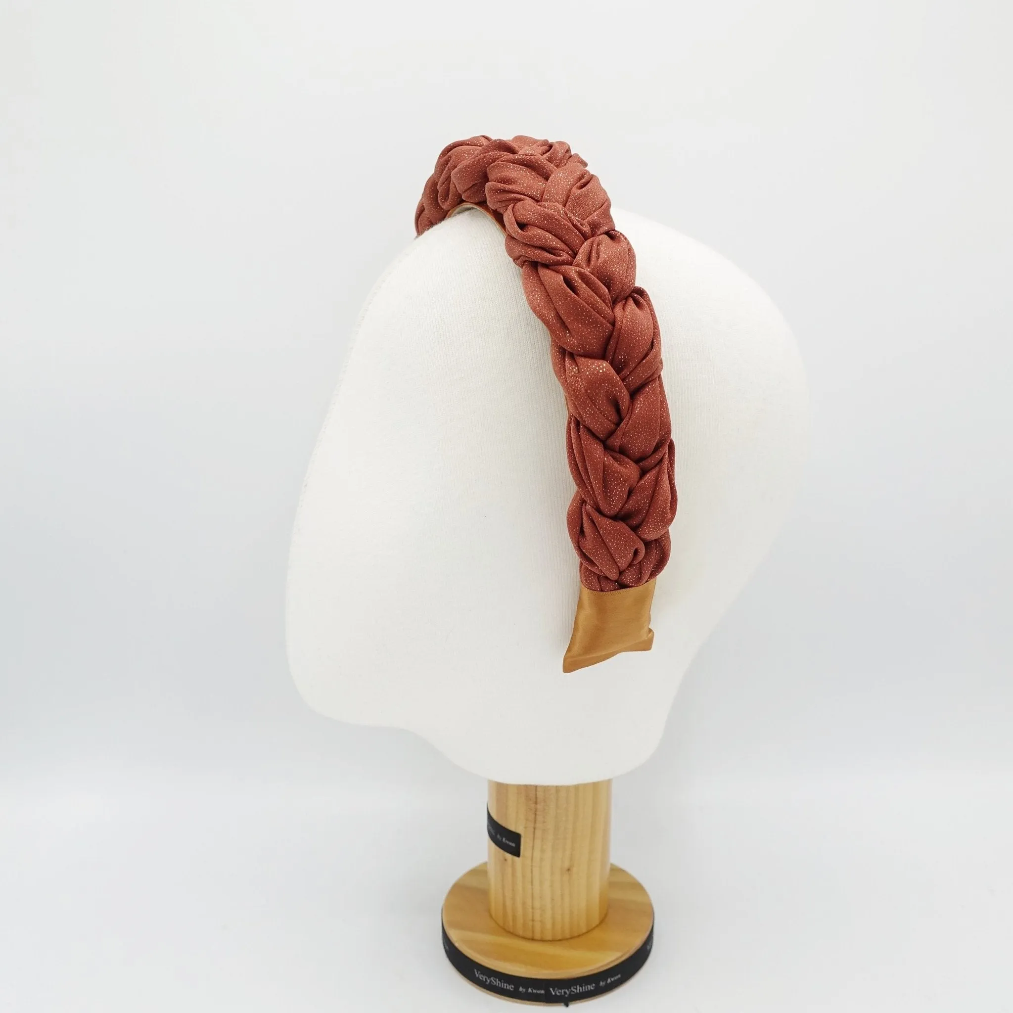 stardust braided headband metallic gold plaited headband