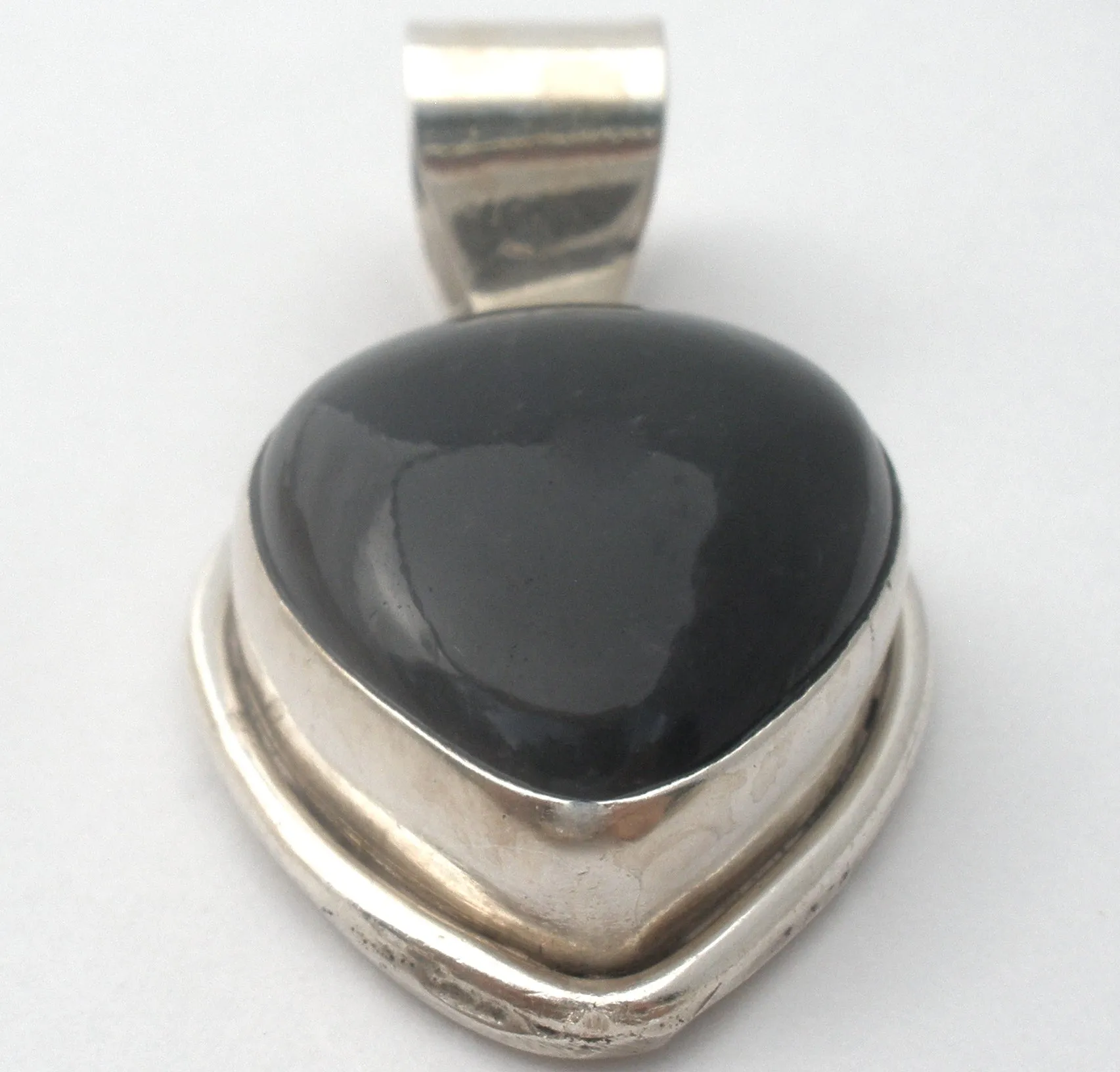 Sterling Silver Black Onyx Necklace Pendant