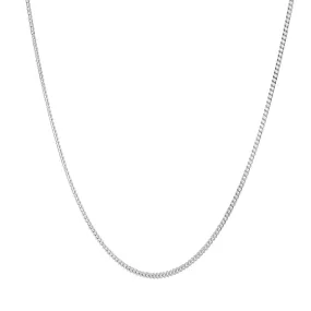 Sterling Silver Curb Chain Necklace 1.1mm