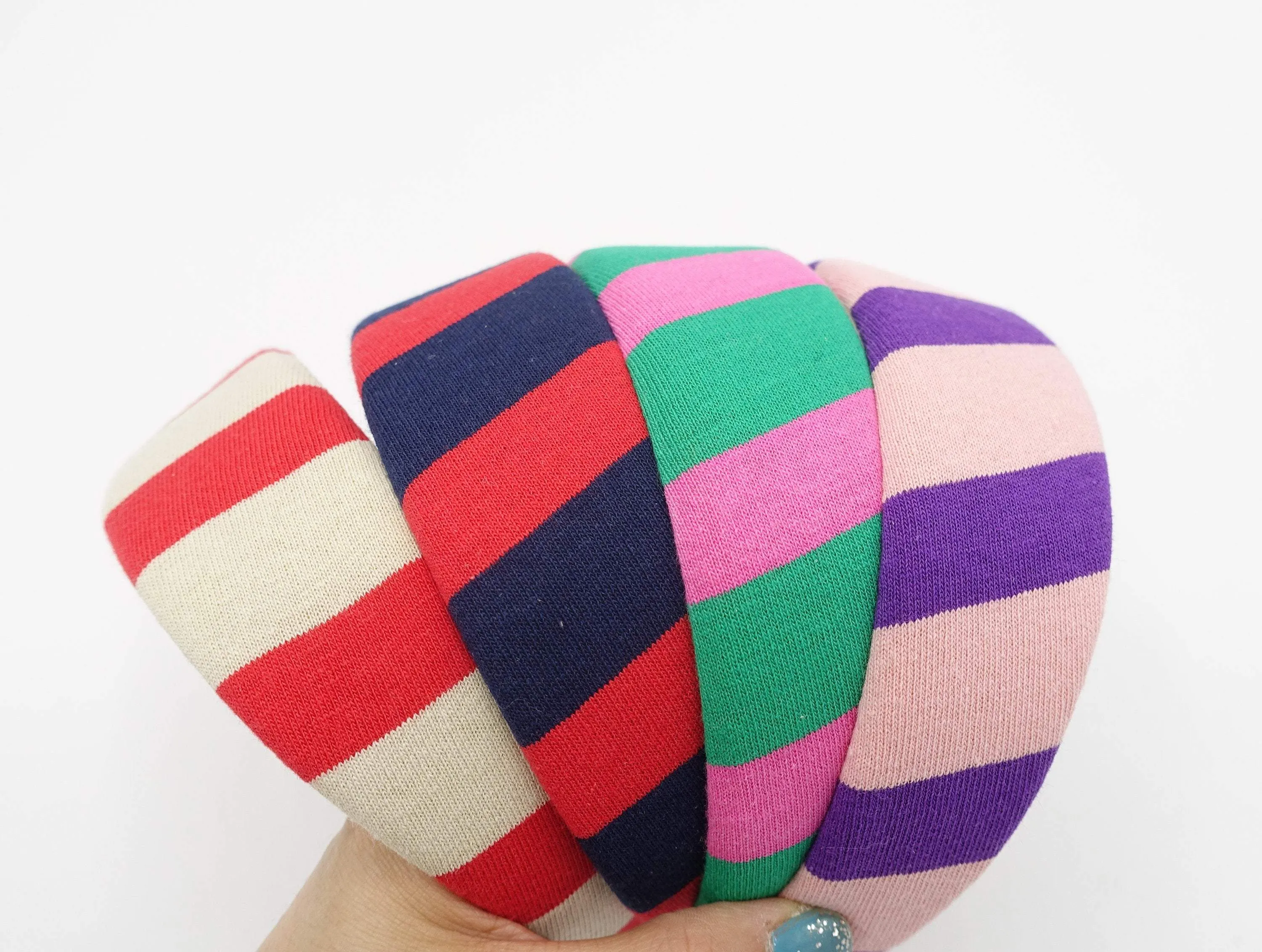 stripe padded headband