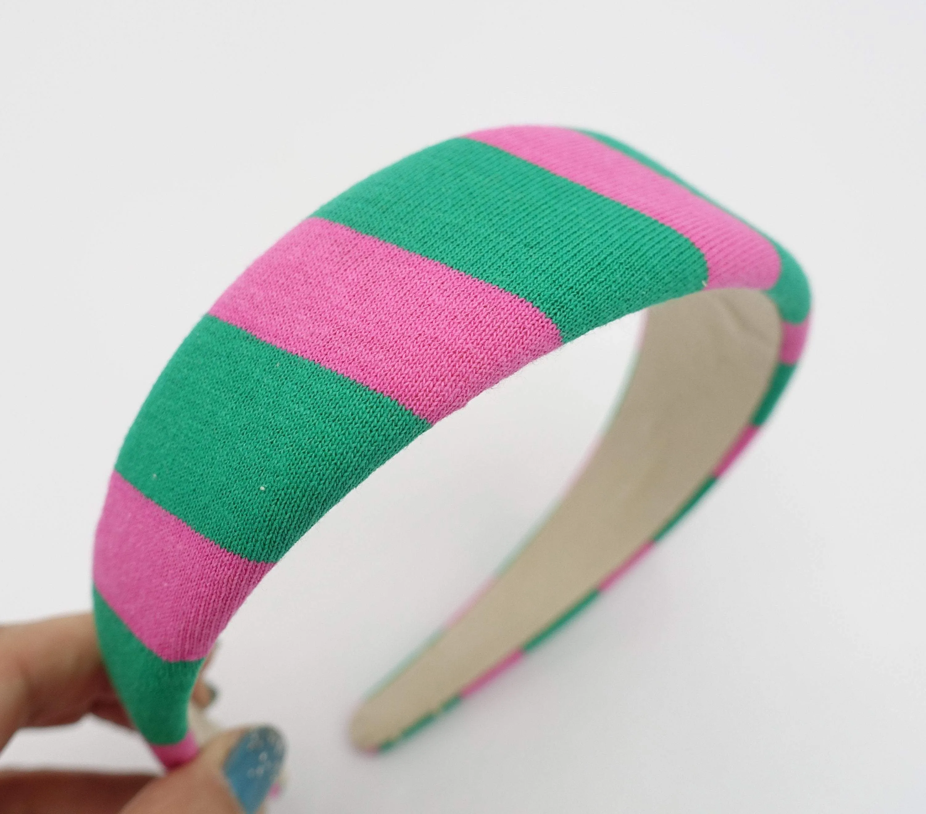 stripe padded headband