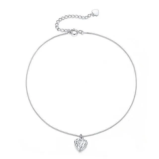 Stylemein - Ultra Thin Sterling Silver Anklet Bracelets