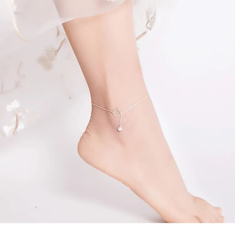 Stylemein - Ultra Thin Sterling Silver Anklet Bracelets