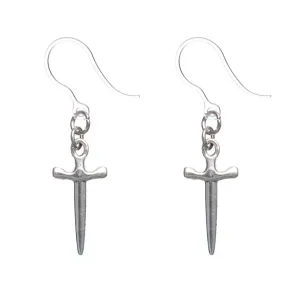 Sword Dangles Hypoallergenic Earrings for Sensitive Ears Made with Plastic Posts