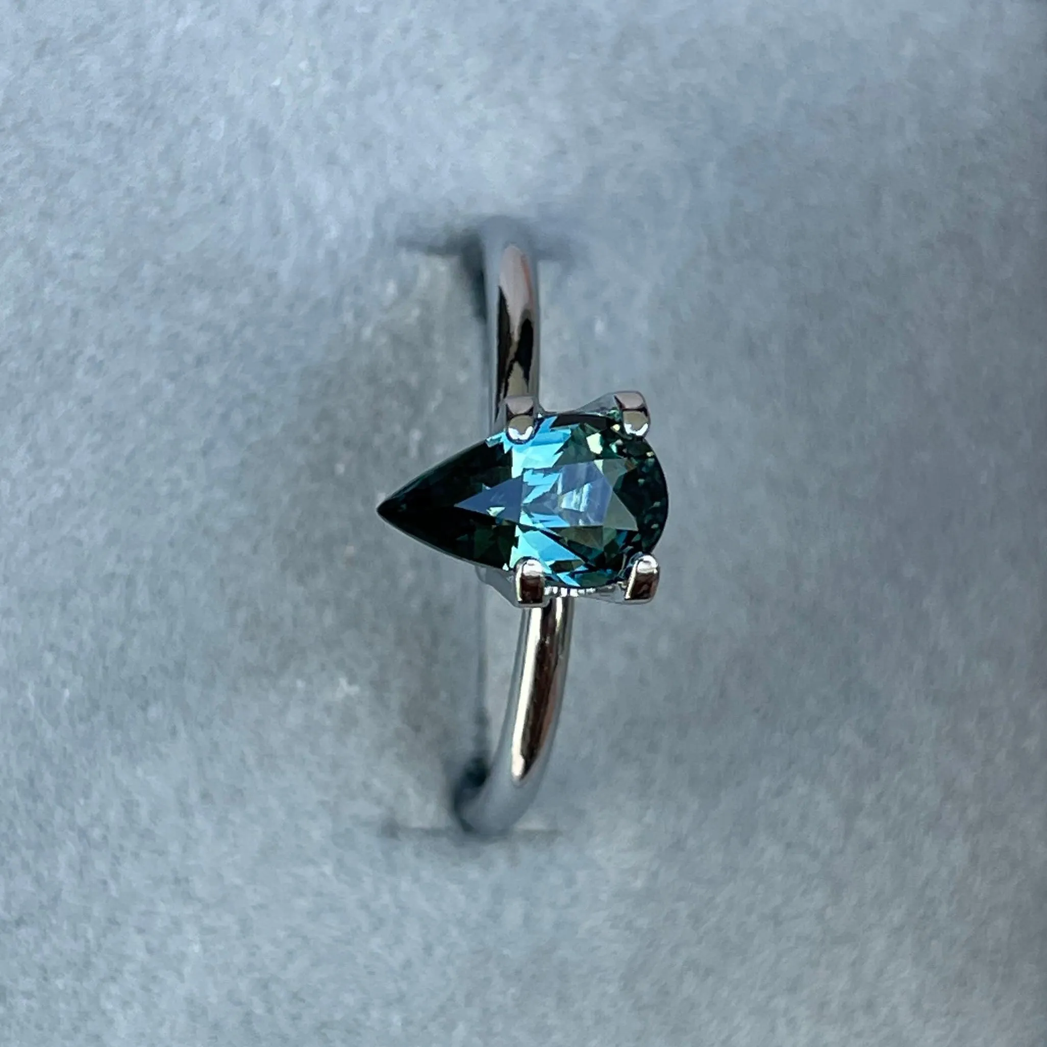 Teal Sapphire 1.10 Ct, Natural Teal Sapphire Ring, Teal Sapphire Engagement Ring, bespoke Ring, For Custom ring Loose gem