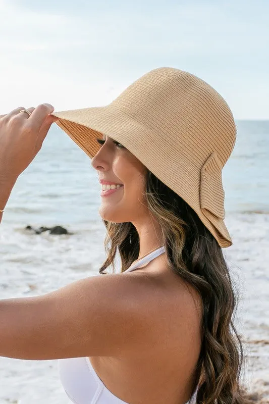 TEEK - Bow Back Straw Bucket Hat