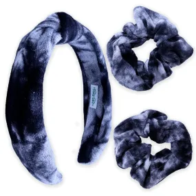 Terry Cloth Knot Spa Headband and Scrunchie Wristbands