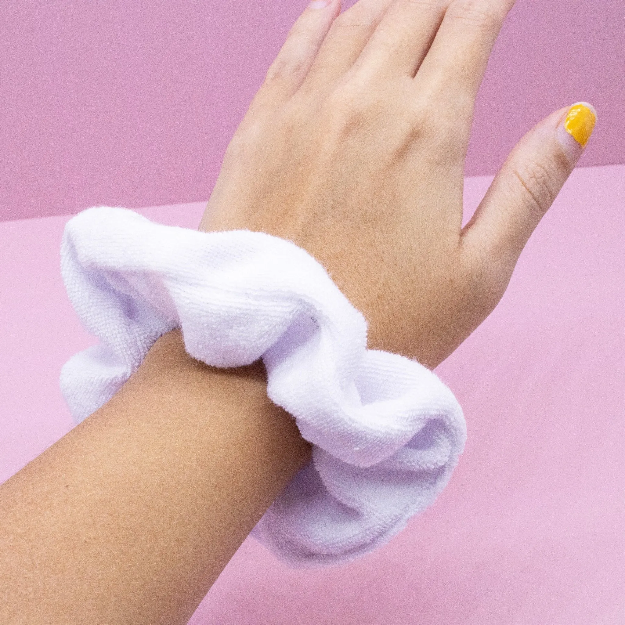 Terry Cloth Knot Spa Headband and Scrunchie Wristbands