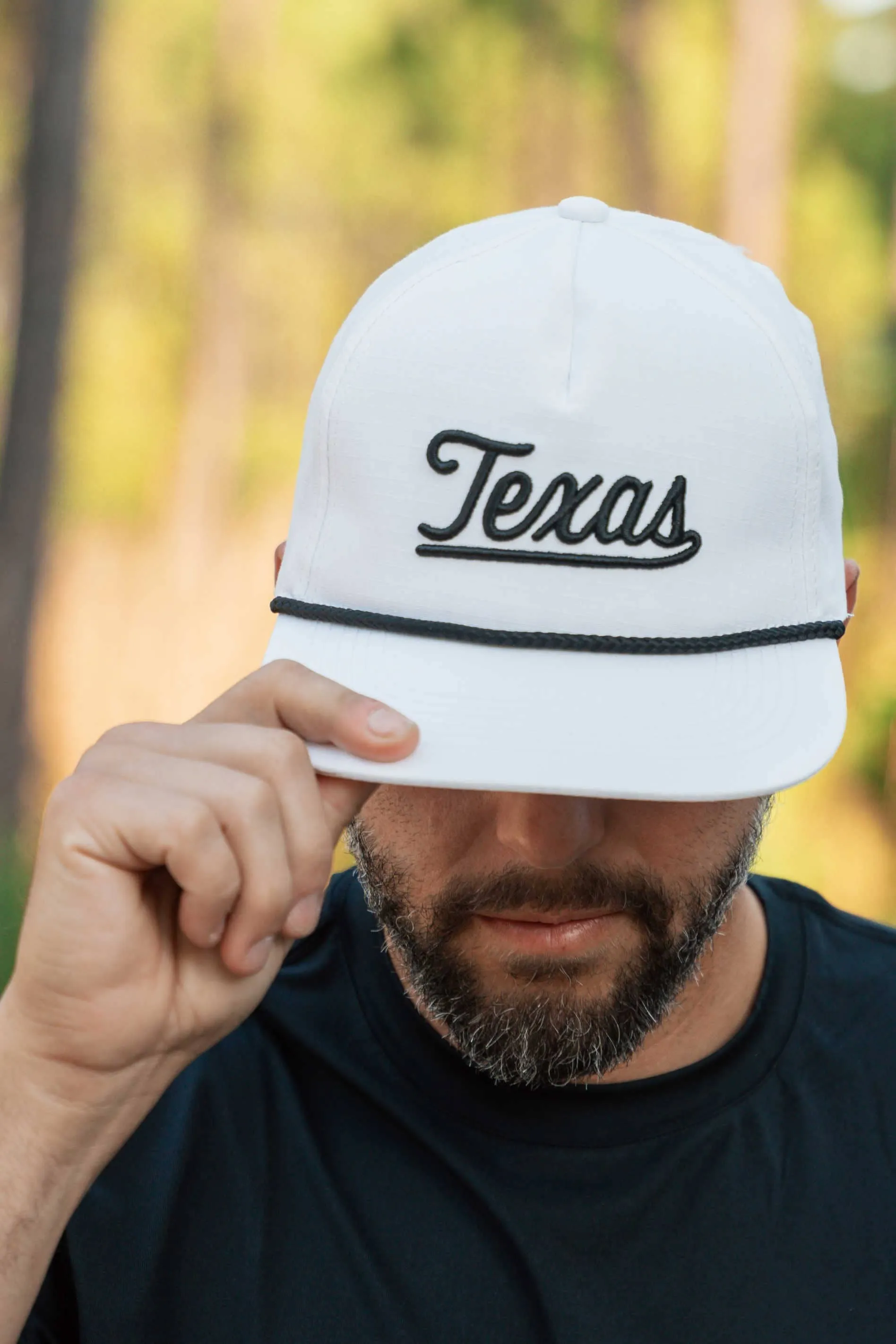 Texas Script Cap - White