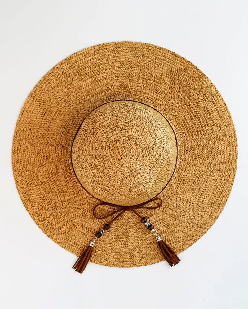 The Hat Depot - Wide Nature Straw Style Beach Sun Hat