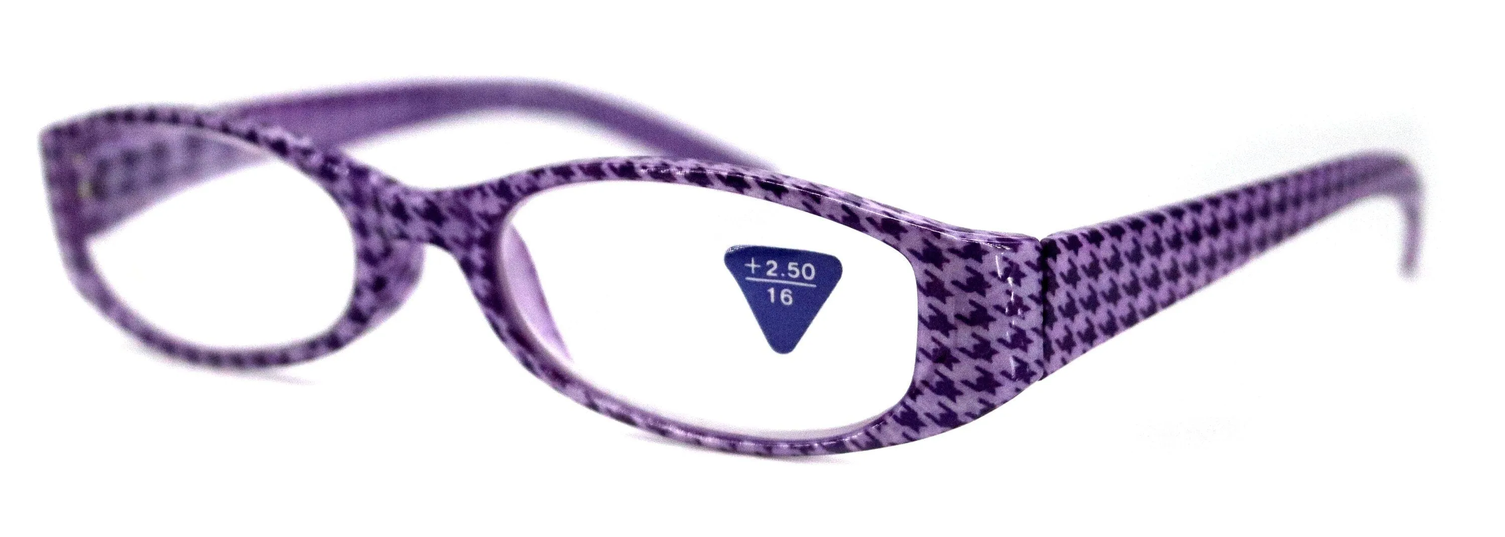 The Scottish, (Premium) Reading Glasses, High End Readers (Purple) Hound Tooth  1.25..  3 Magnifying Eyeglasses. Houndstooth NY Fifth Avenue