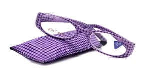 The Scottish, (Premium) Reading Glasses, High End Readers (Purple) Hound Tooth  1.25..  3 Magnifying Eyeglasses. Houndstooth NY Fifth Avenue