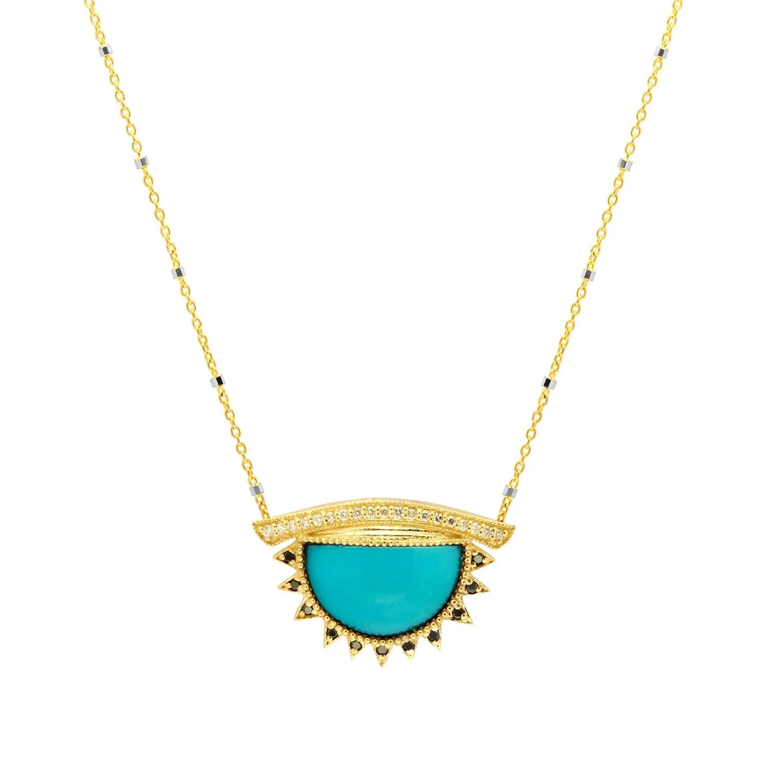 Third Eye Necklace   Turquoise