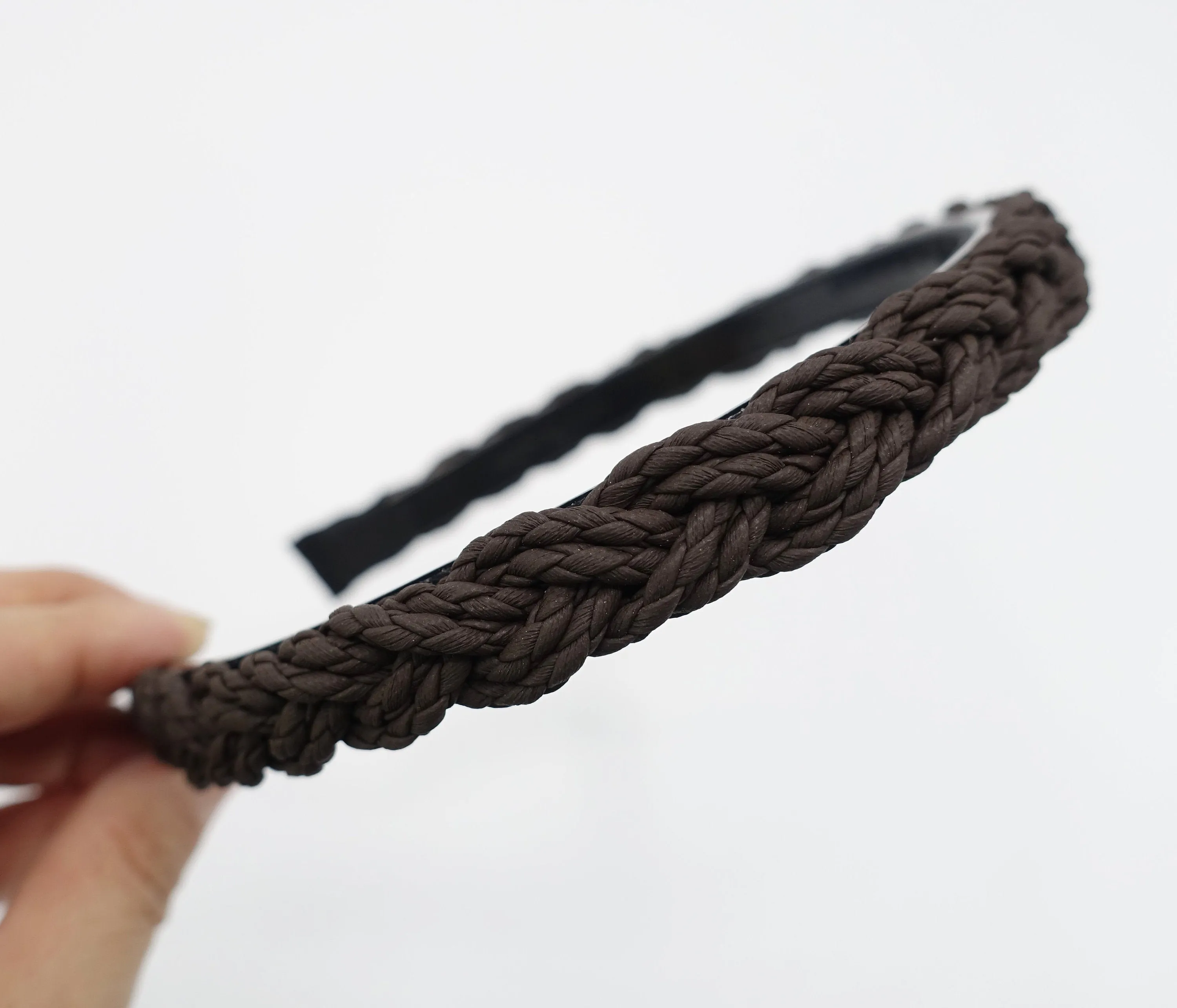 thread strand braided headband basic thin hairband women hair accessory