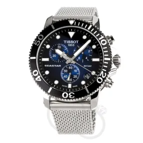 Tissot Seastar 1000 Chronograph Men's Graded Blue Watch T1204171104102