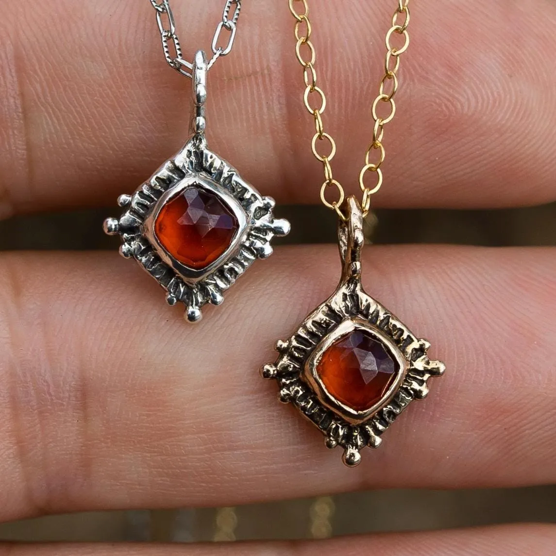 TRINITY / Garnet Pendant