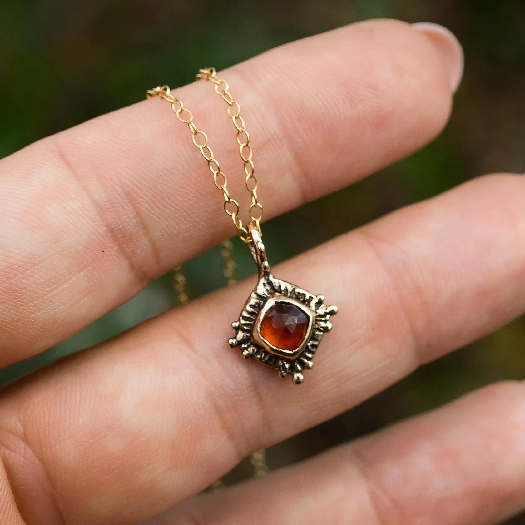 TRINITY / Garnet Pendant