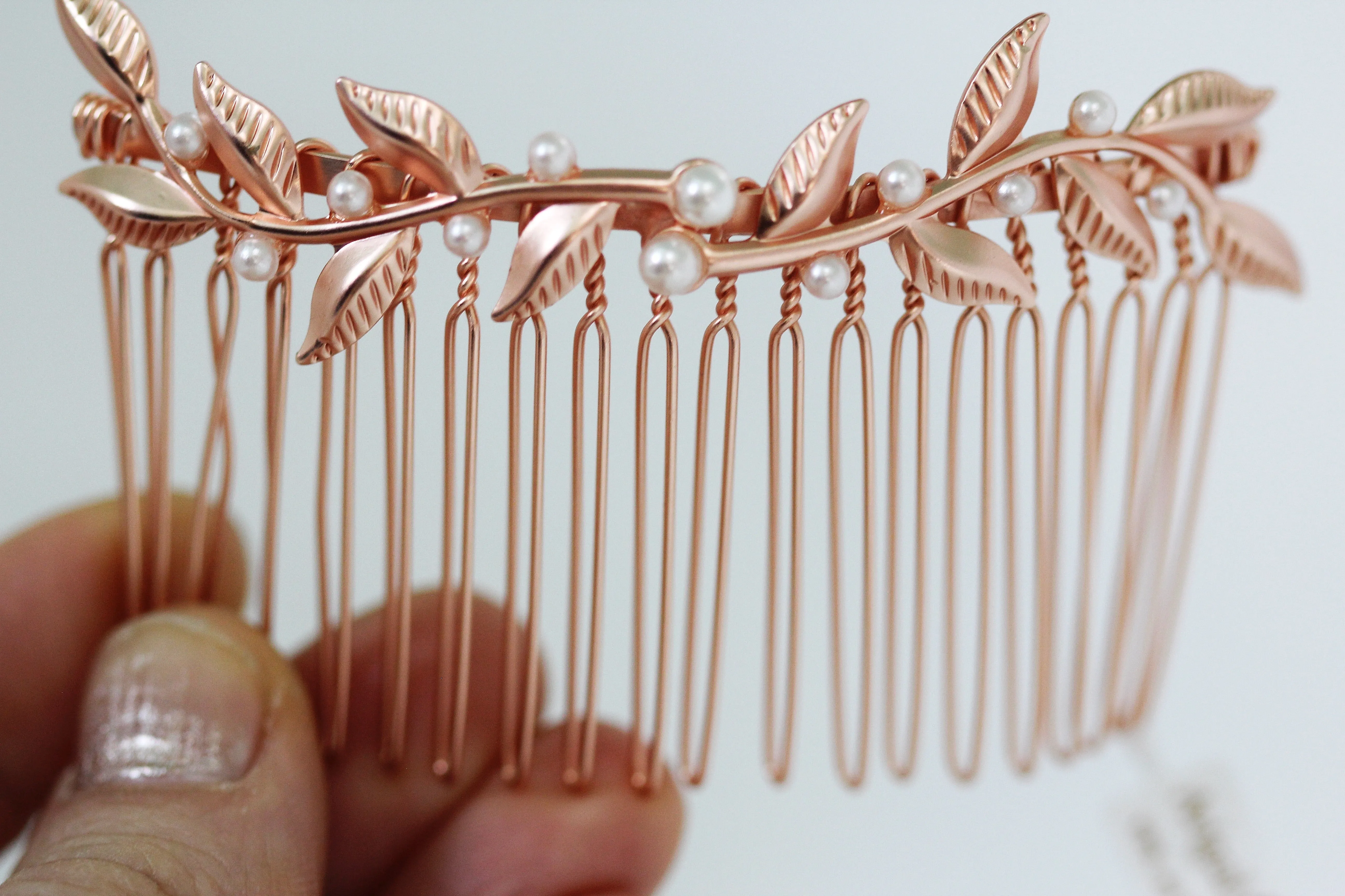 Twigs and Pearls Hair Comb