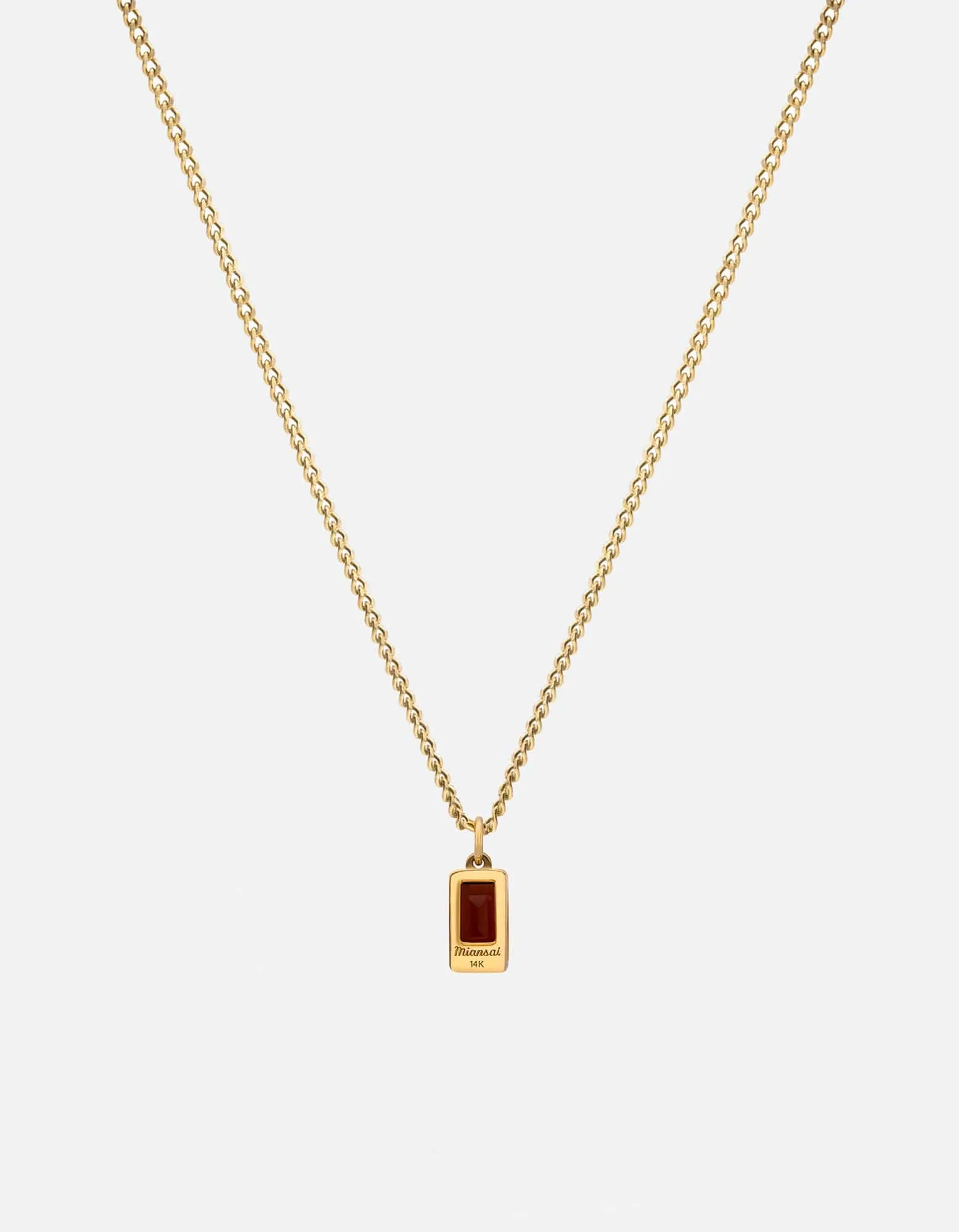 Valor Garnet Necklace, Gold