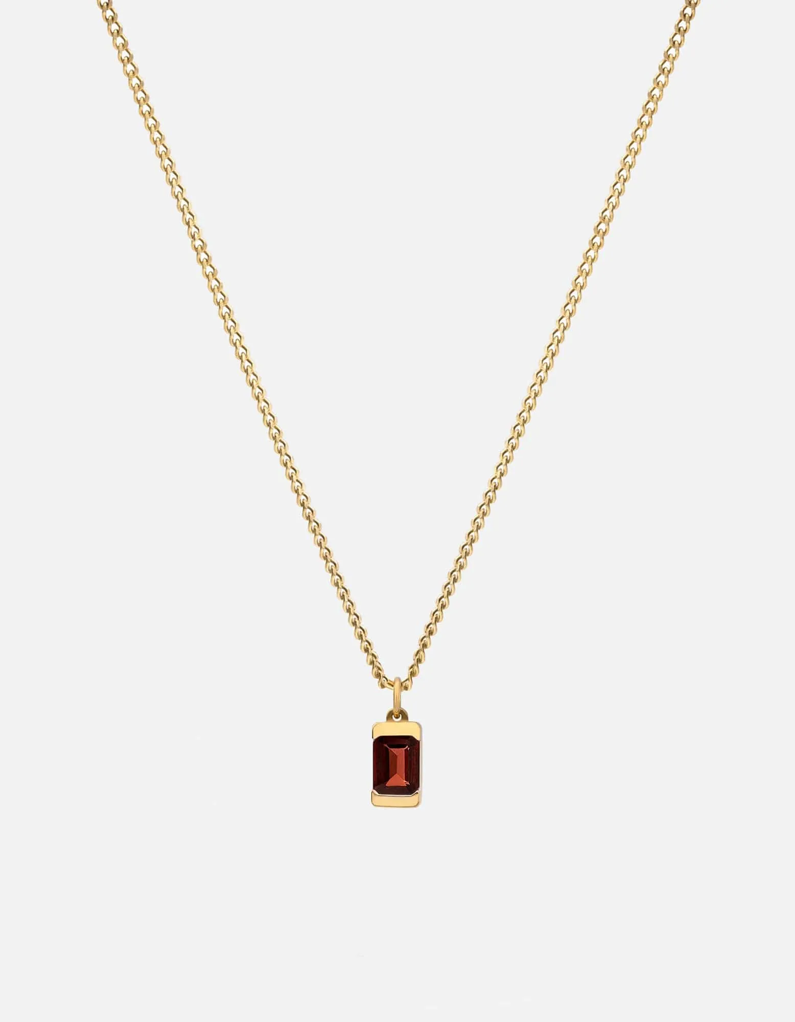 Valor Garnet Necklace, Gold