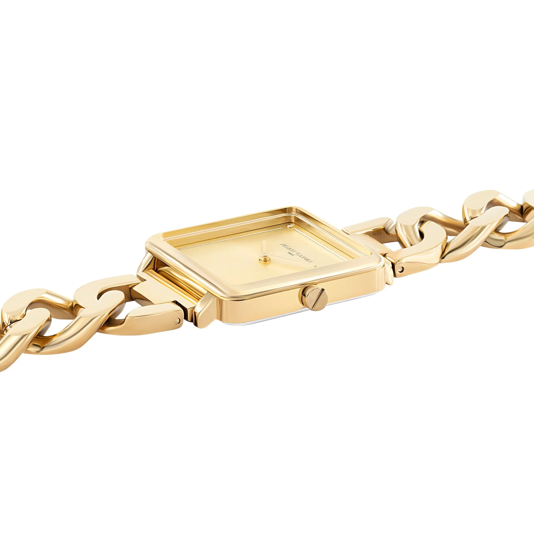 Vendôme Gold Watch with Chain Metal Strap