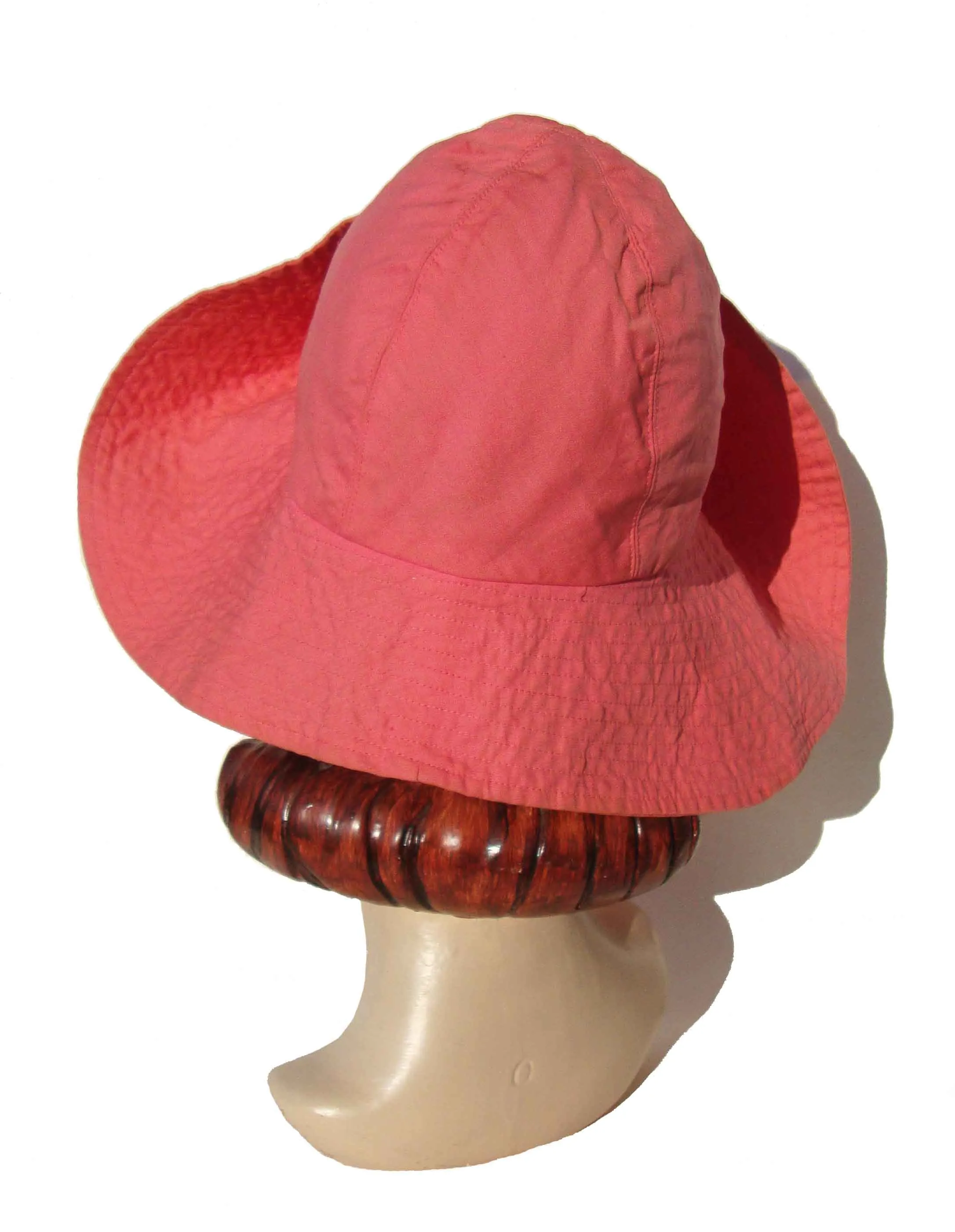 Vintage 50s Pink Beach Hat - Bloomingdale’s