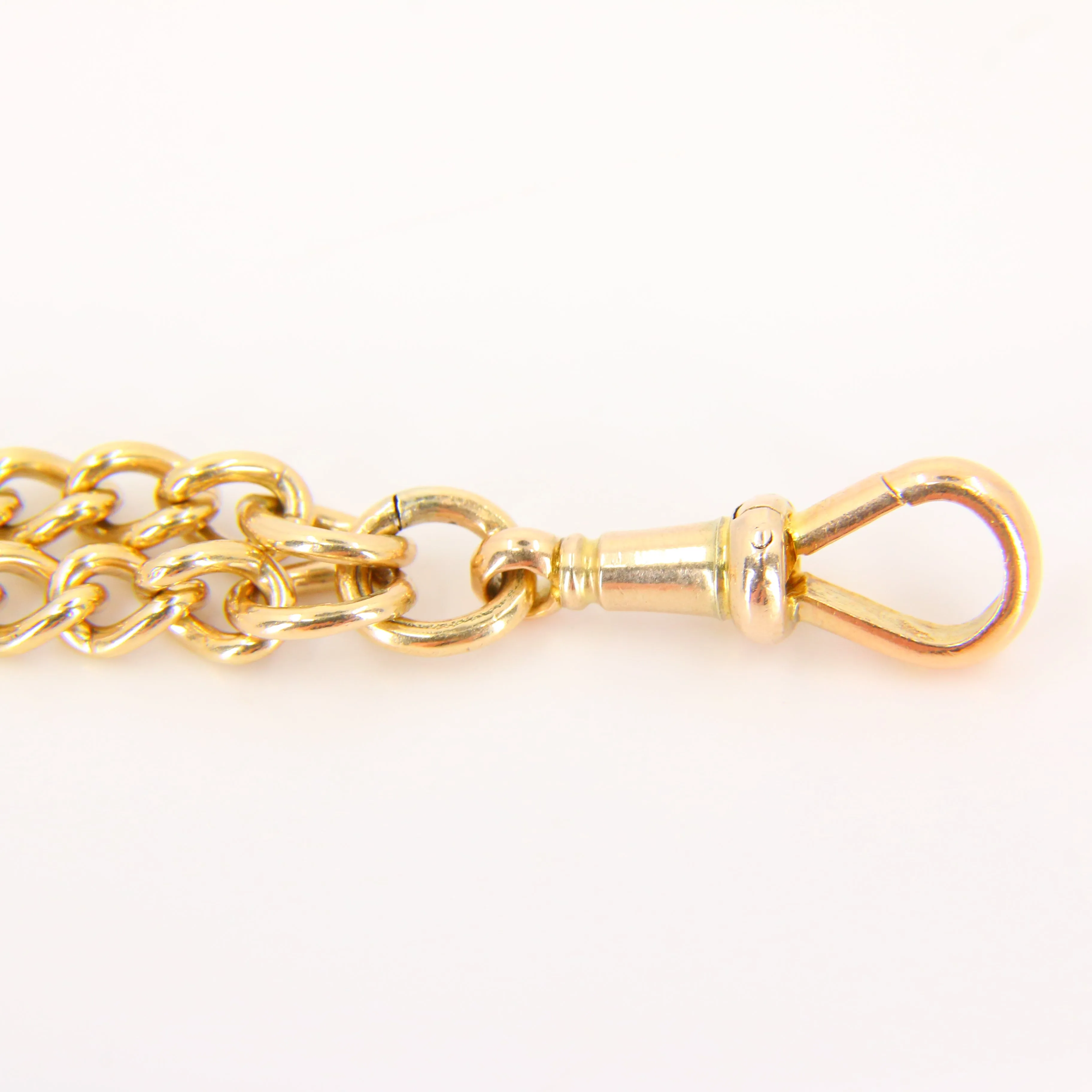 Vintage 9 Carat Muff Guard Watch Chain Necklace Yellow Gold Hallmarked