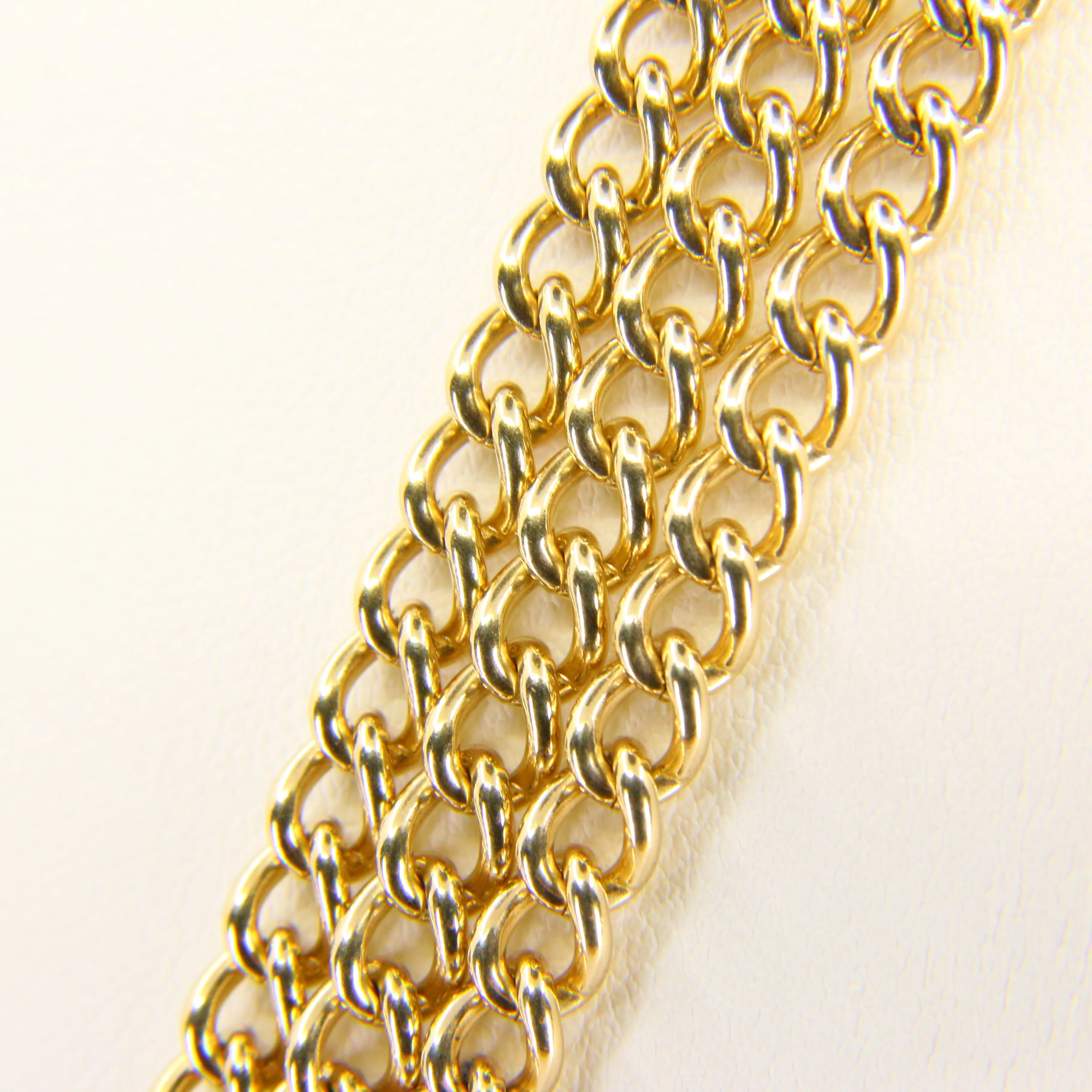 Vintage 9 Carat Muff Guard Watch Chain Necklace Yellow Gold Hallmarked