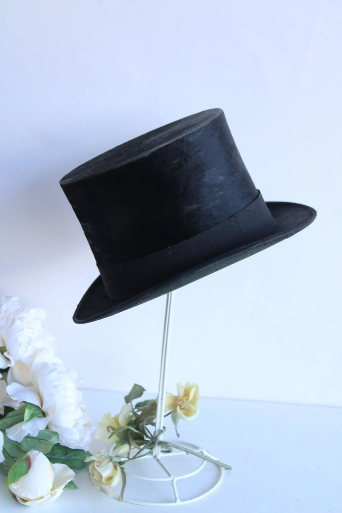 Vintage Antique 1800s Top Hat