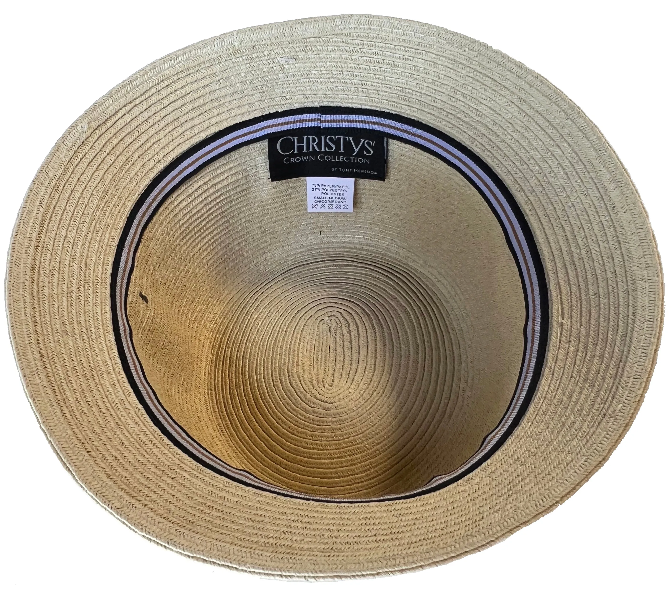 Vintage Christys' Crown Womens' Straw Bucket Hat