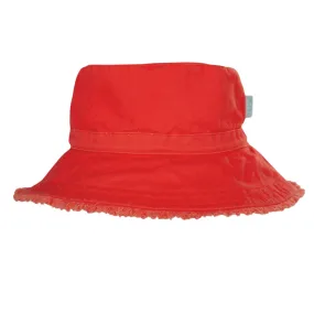 Watermelon Frayed Bucket Hat