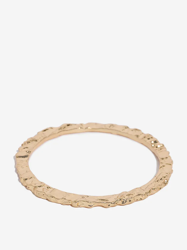 Westside Accessories Gold Molten Bangle Bracelets