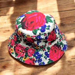 White Flower Bucket hat