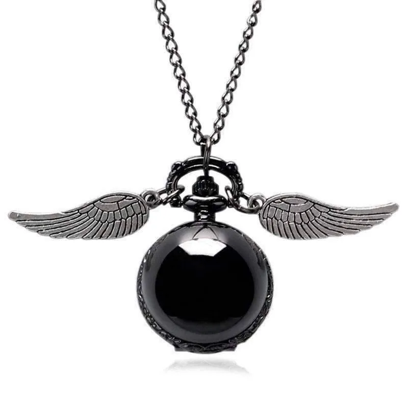 Wizard's Game Mini Snitch Gunmetal Pocket Watch Necklace