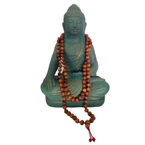 Wood Bead Knotted Mala